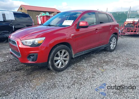 2014 Mitsubishi Outlander Sport Es from USA, damaged, VIN 4A4AP3AU9EE021175